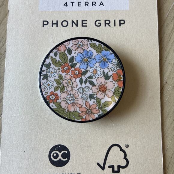floral Spinpop Phone Holder universal phone grip spinpop 4 terra new - Picture 2 of 3